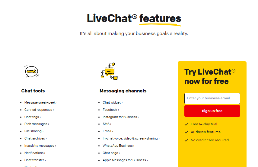 LiveChat dashboard showing active chat conversations, visitor monitoring, and AI-powered reply suggestions