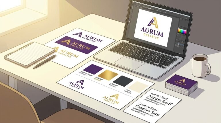 AI logo and branding design service — professional brand identity for business