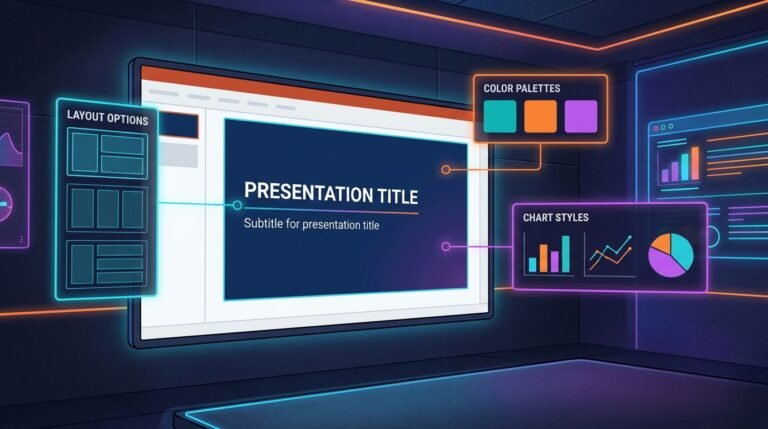 AI presentation design service — professional pitch decks and business slides