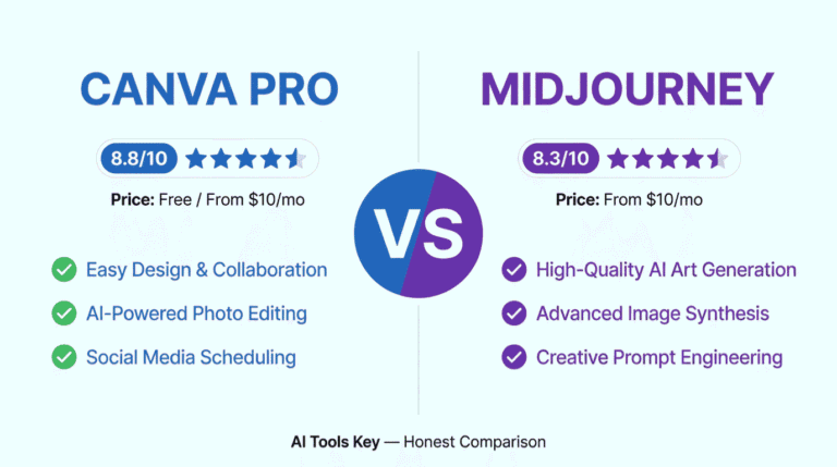 Canva Pro vs Midjourney comparison — features, pricing, and verdict for small business