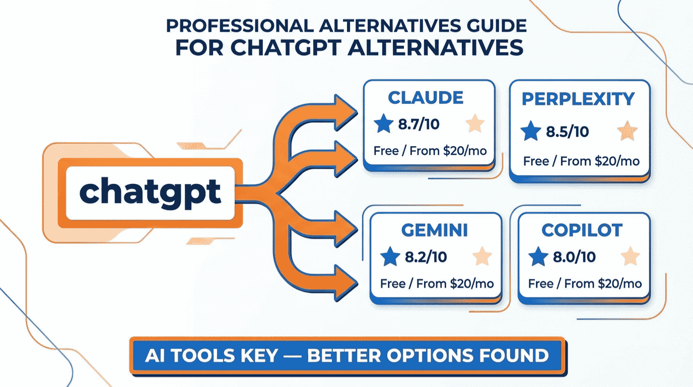 chatgpt alternatives for business — top picks including Claude, Perplexity, Gemini with pricing and features