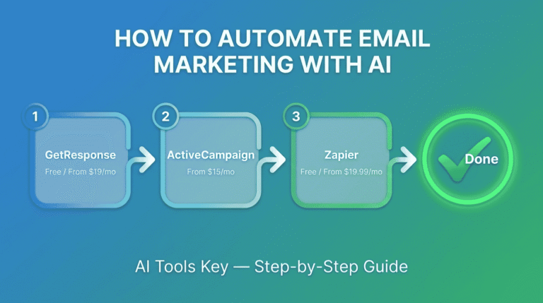 how to automate email marketing with ai — step-by-step guide using GetResponse, ActiveCampaign, Zapier