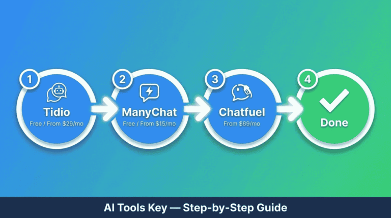 how to build ai chatbot for small business — step-by-step guide using Tidio, ManyChat, Chatfuel