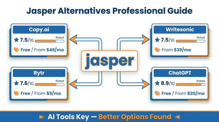 jasper alternatives — top picks including Copy.ai, Writesonic, Rytr with pricing and features