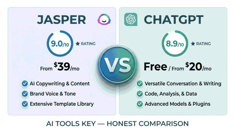Jasper vs ChatGPT comparison — features, pricing, and verdict for small business