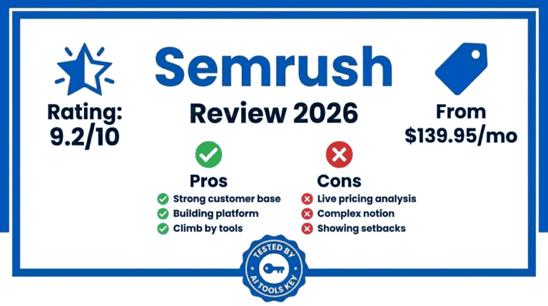 Semrush review — detailed analysis with pros, cons, pricing, and expert rating
